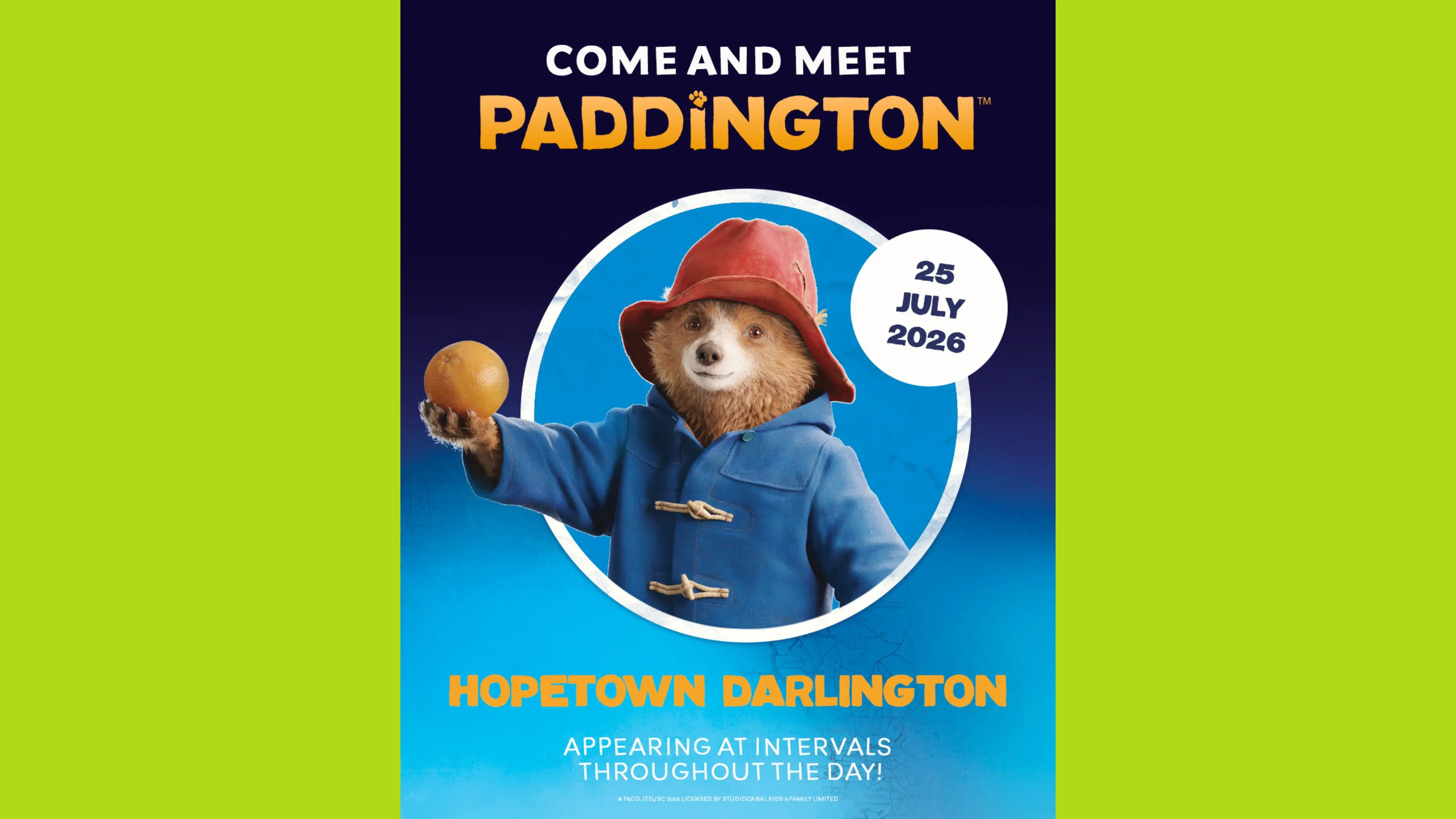 Meet Paddington at Hopetown